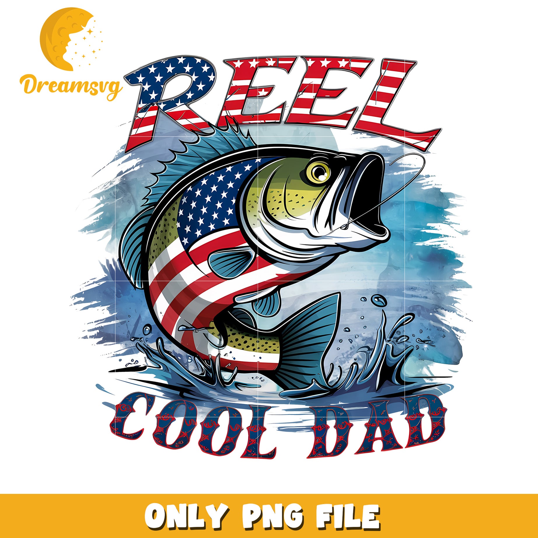 Reel cool dad png, fishing dad png, cool dad quote png