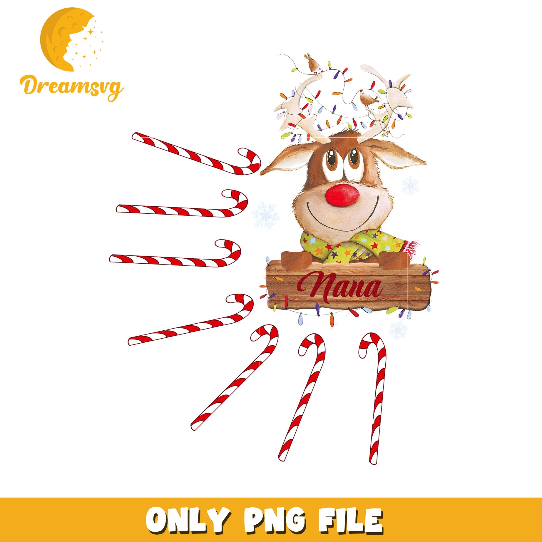 Reindeer christmas png, disney night png, winter sparkle png