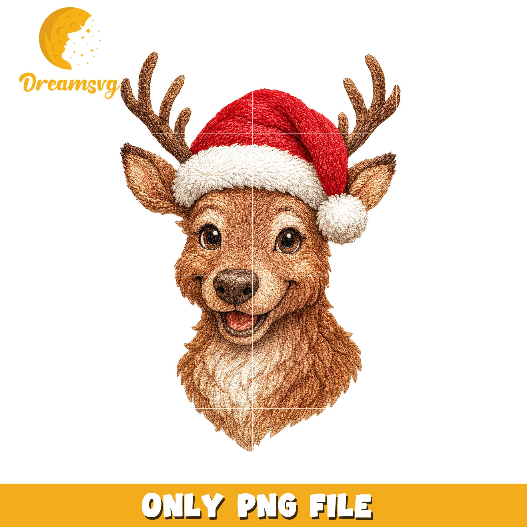 Reindeer cute png, merry christmas​ png, christmas bell png