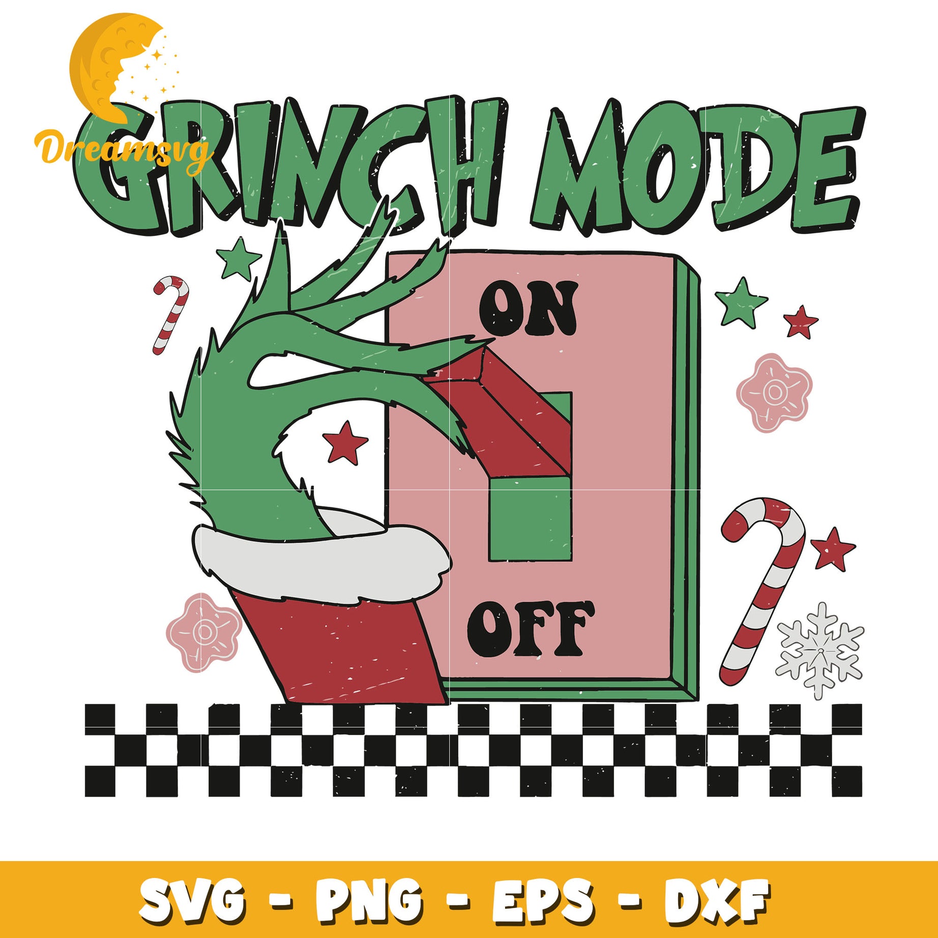 Retro Christmas Grinch mode on svg, Grinch svg, christmas svg