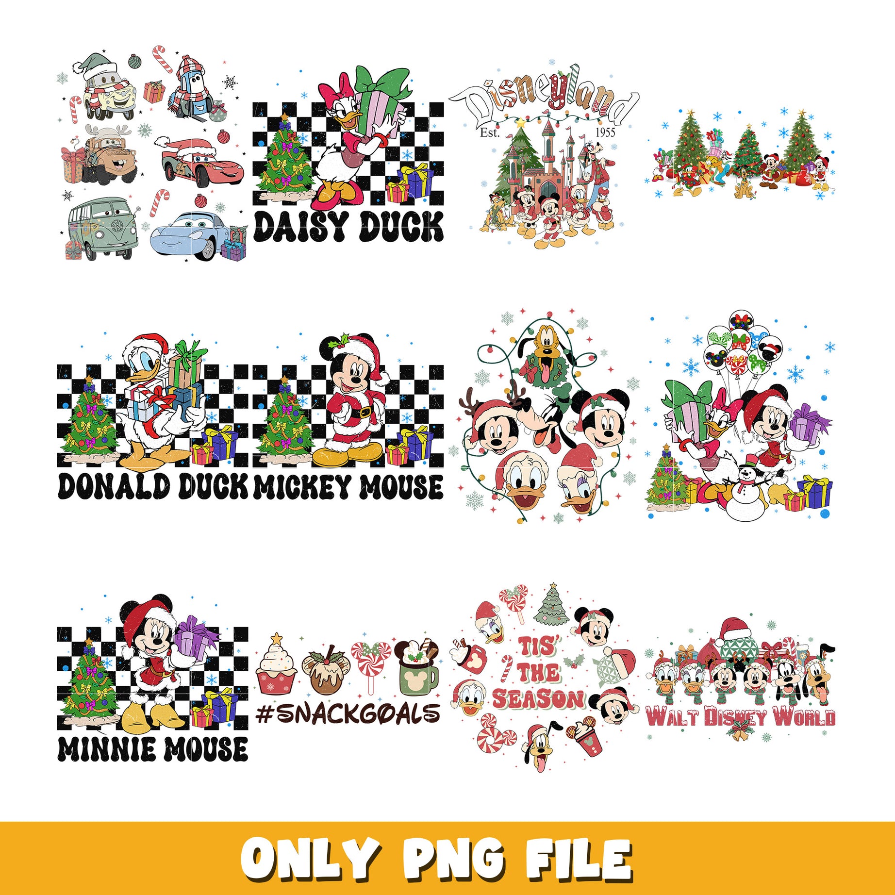 Donald Duck Mickey Mouse Clubhouse bundle png, Disney cartoon png, Digital download  