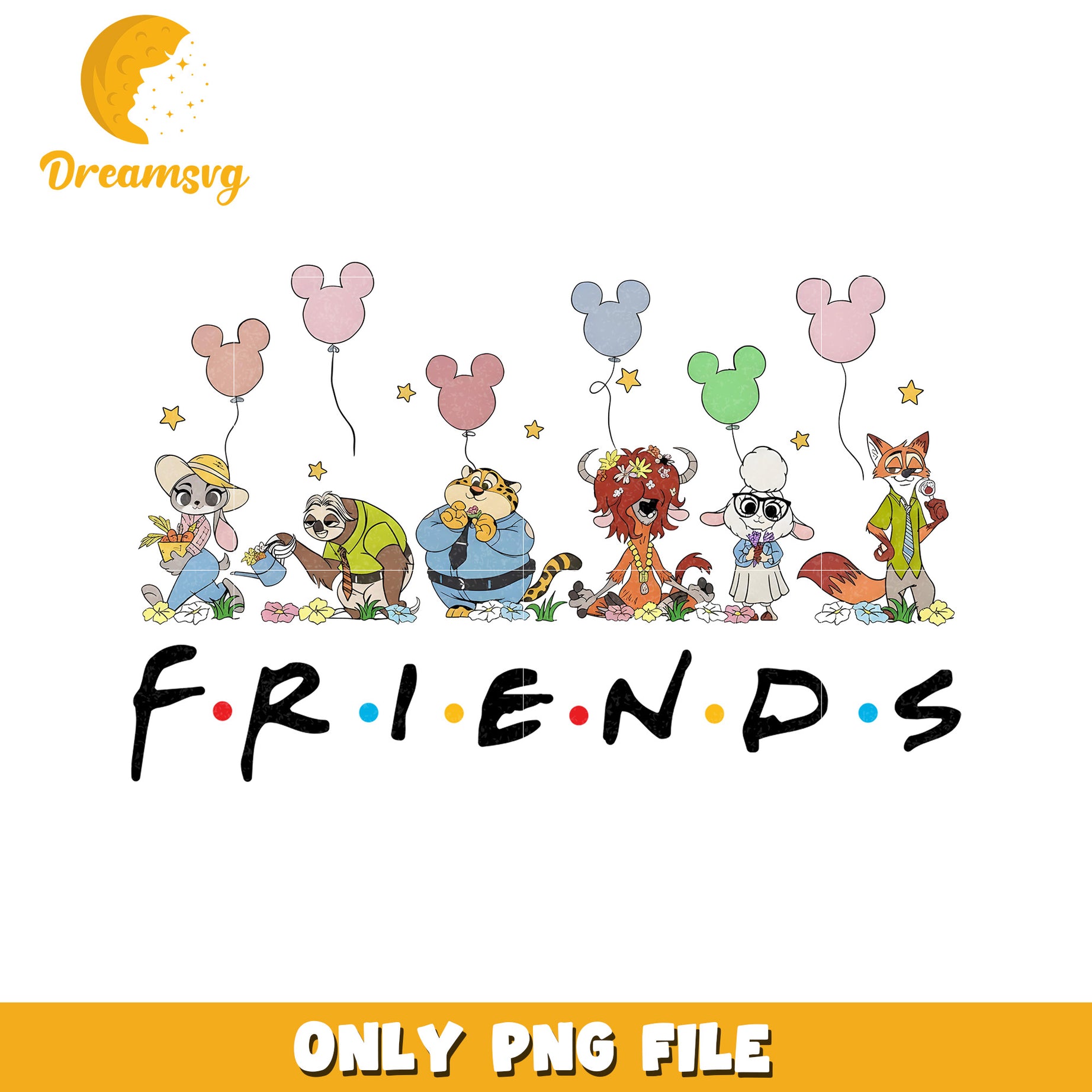 Retro Disney Zootopia Friends png, zootopia song png, uddy-cop movie png