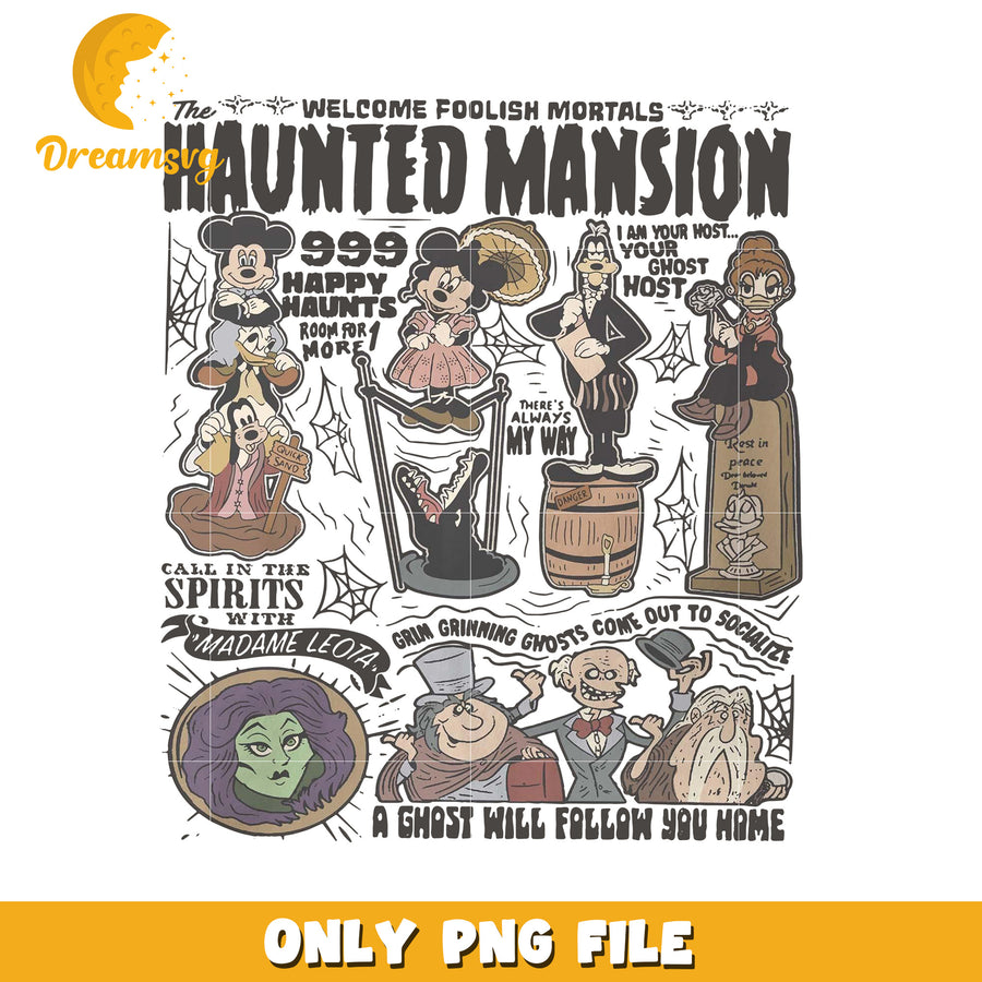 Retro Haunted Mansion Shirt, Mouse and Friends Halloween Shirt, Not So Scary Halloween, Oogie Boogie Shirt Soft Cotton Crewneck Sweatshirt Hoodie T-Shirt for Daily Outfit, Gift For Him, Gift For Her