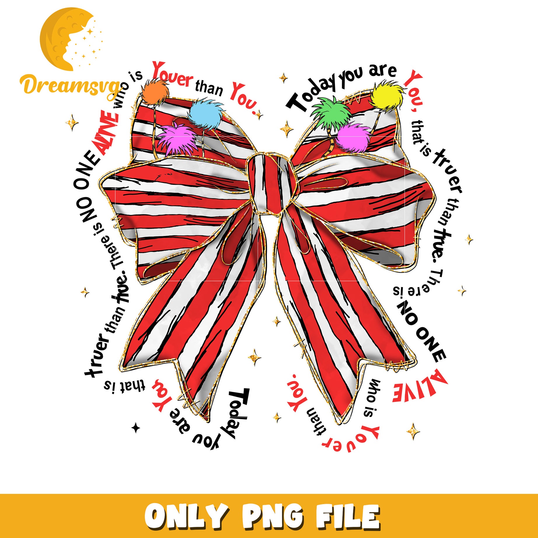Retro red bow dr seuss day png, dr seuss cartoon png, bow png