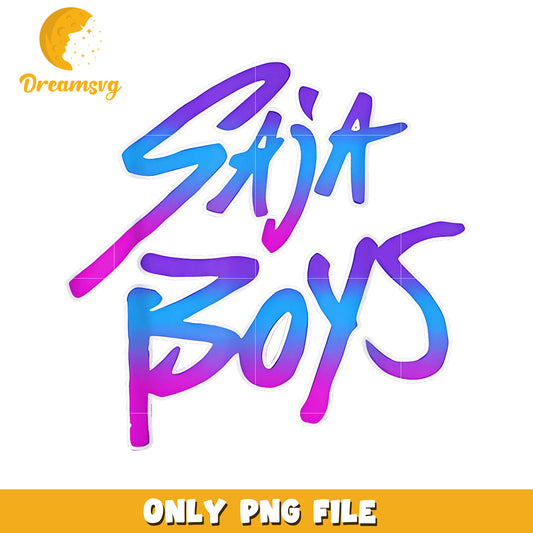 Retro saja boys band logo png, kpop bands​ cartoon png, streetwear png