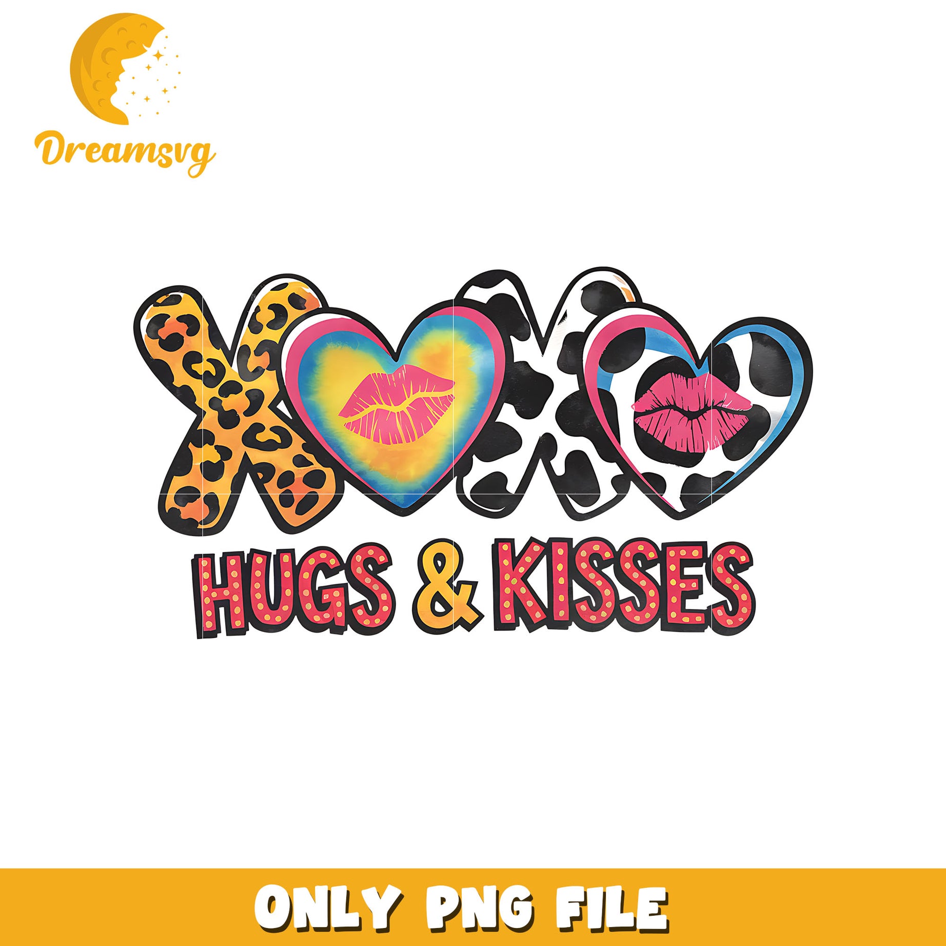 Retro xoxo hugs and kisses font design png, hugs and kisses png