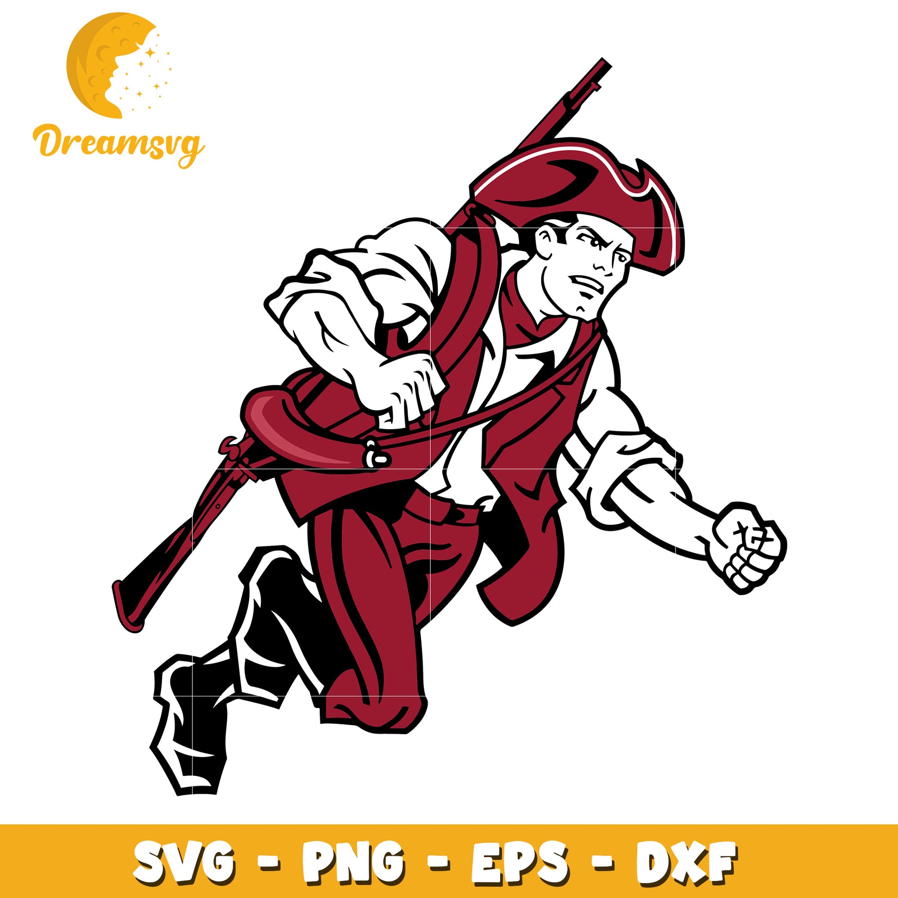 Revolutionary Soldier SVG PNG EPS DXF