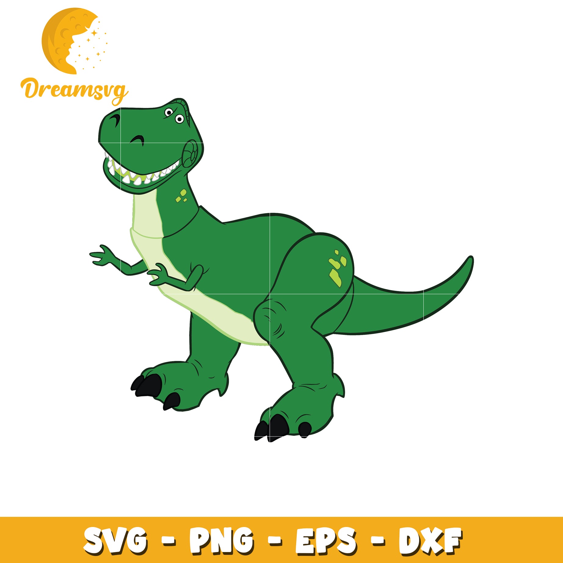 Rex Dinosaur SVG PNG EPS DXF