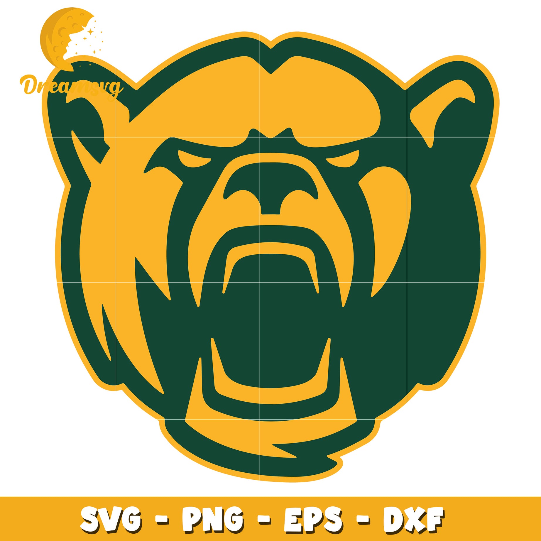 Roaring Bear SVG PNG EPS DXF Cut File