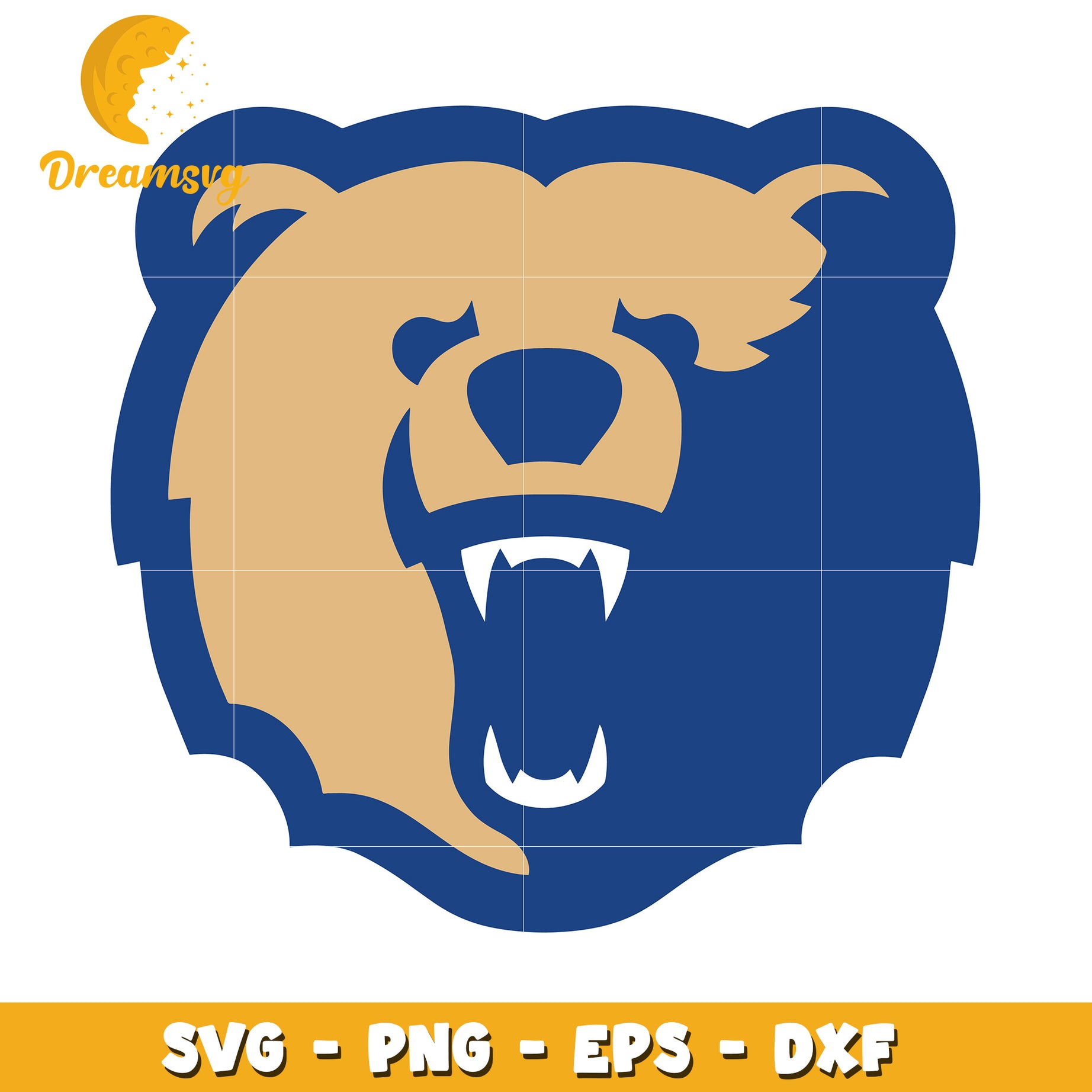 Roaring Bear SVG PNG EPS DXF Cut File