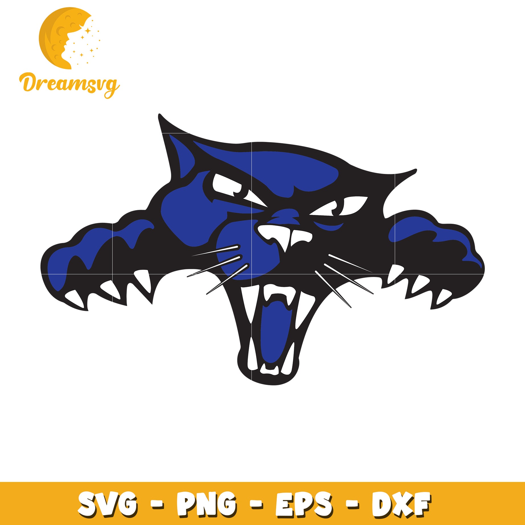 Roaring Panther SVG PNG EPS DXF Files