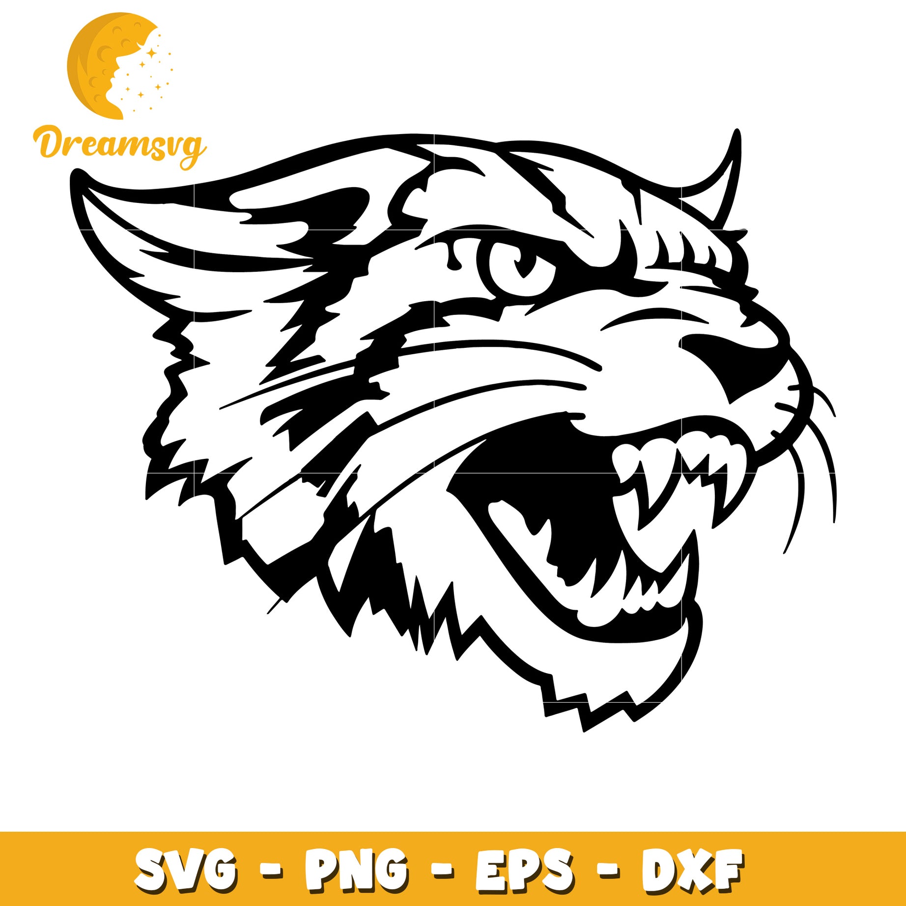 Roaring Tiger Head SVG Design for Crafts and Artwork Ideas