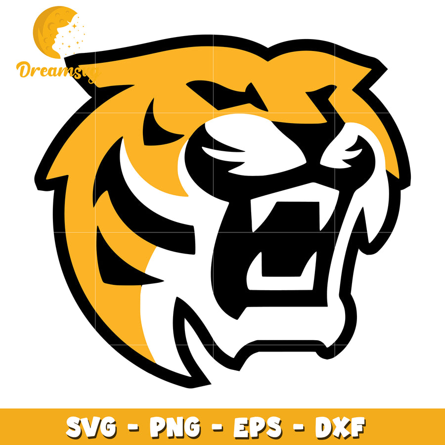Roaring Tiger Head SVG PNG EPS DXF