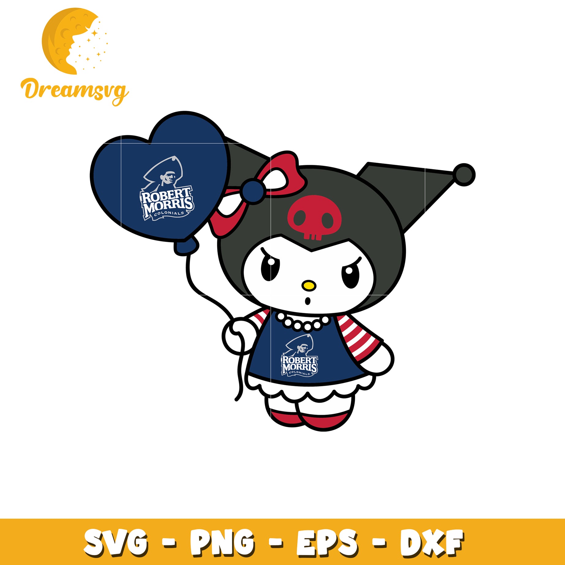 Robert Morris Colonials Kuromi SVG