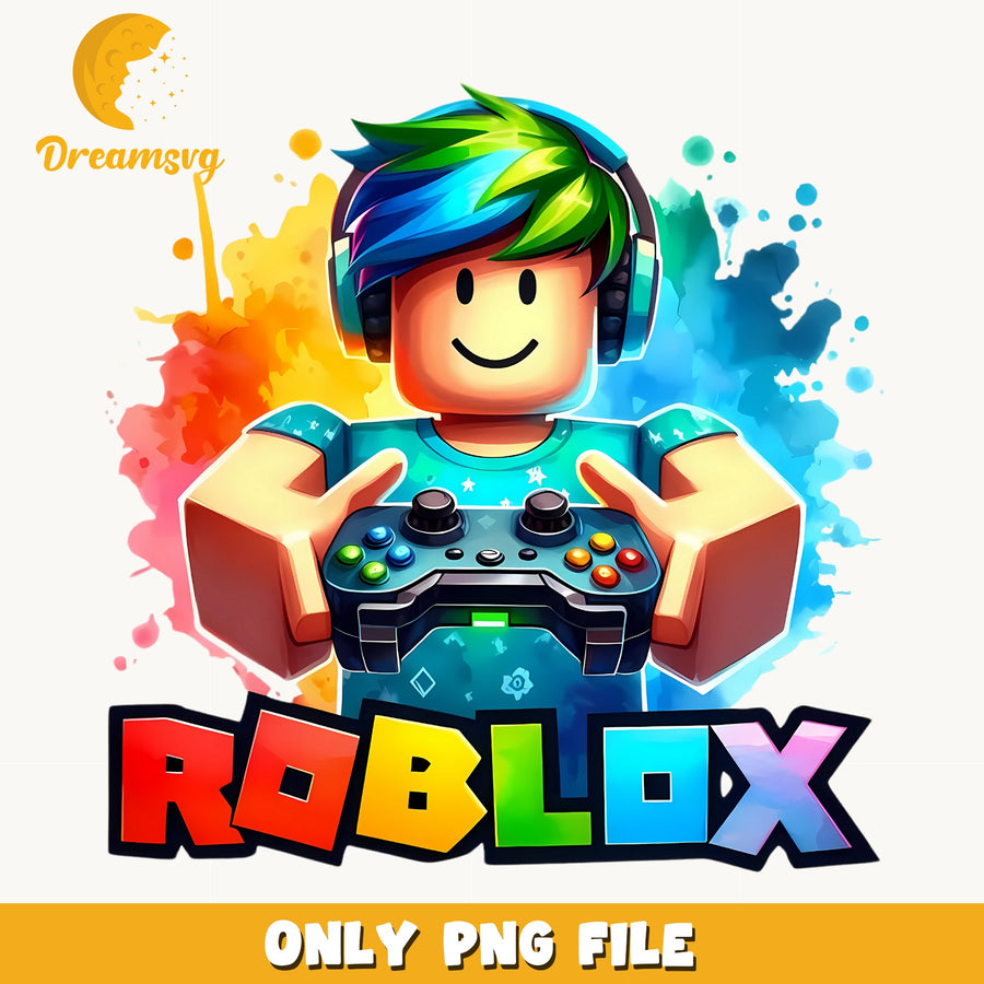 Roblox Character Gamer PNG, Game Boy Art, Kids PNG