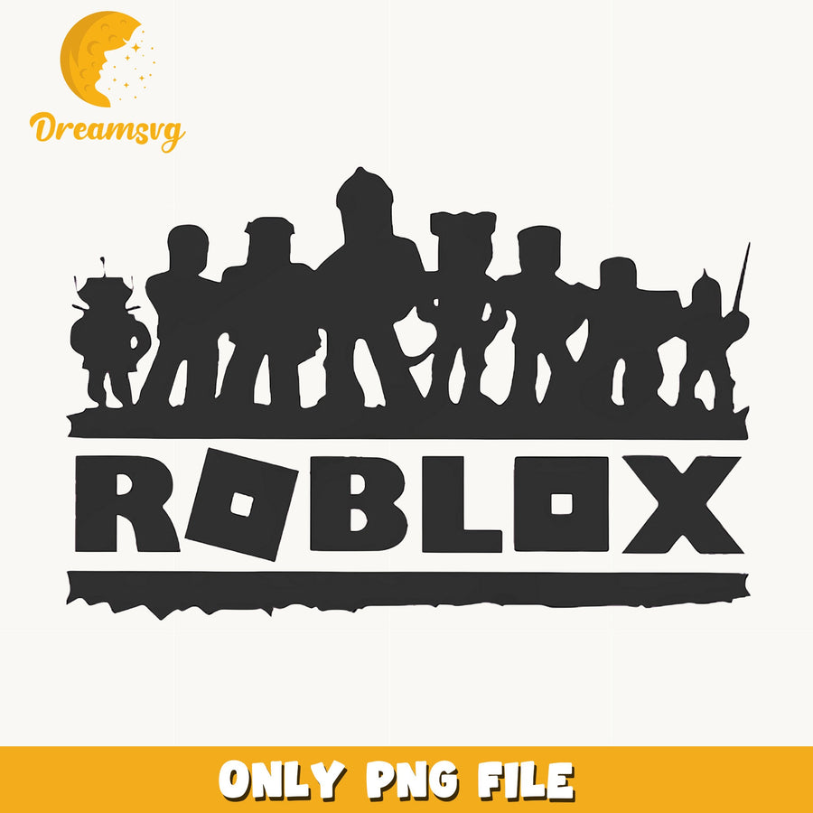 Roblox Character Silhouette SVG, Game Logo, Kids SVG