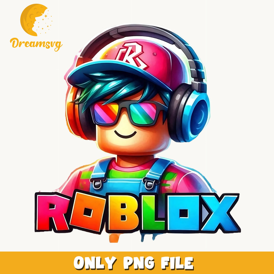Roblox Cool Boy PNG, Gamer Character Art, Kids PNG