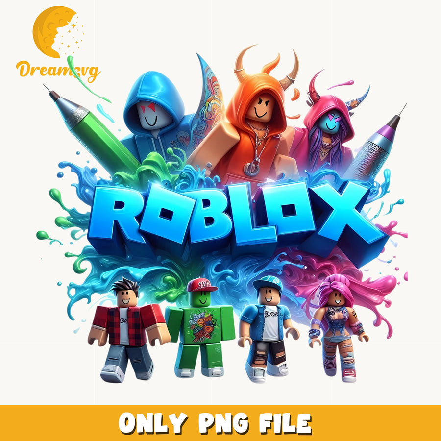 Roblox Squad Characters PNG, Gaming Kids, Game PNG