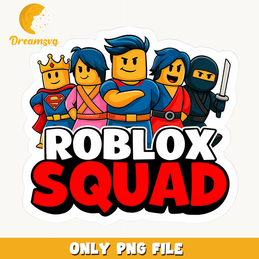 Roblox Squad Costumes PNG, Game Characters, Kids PNG