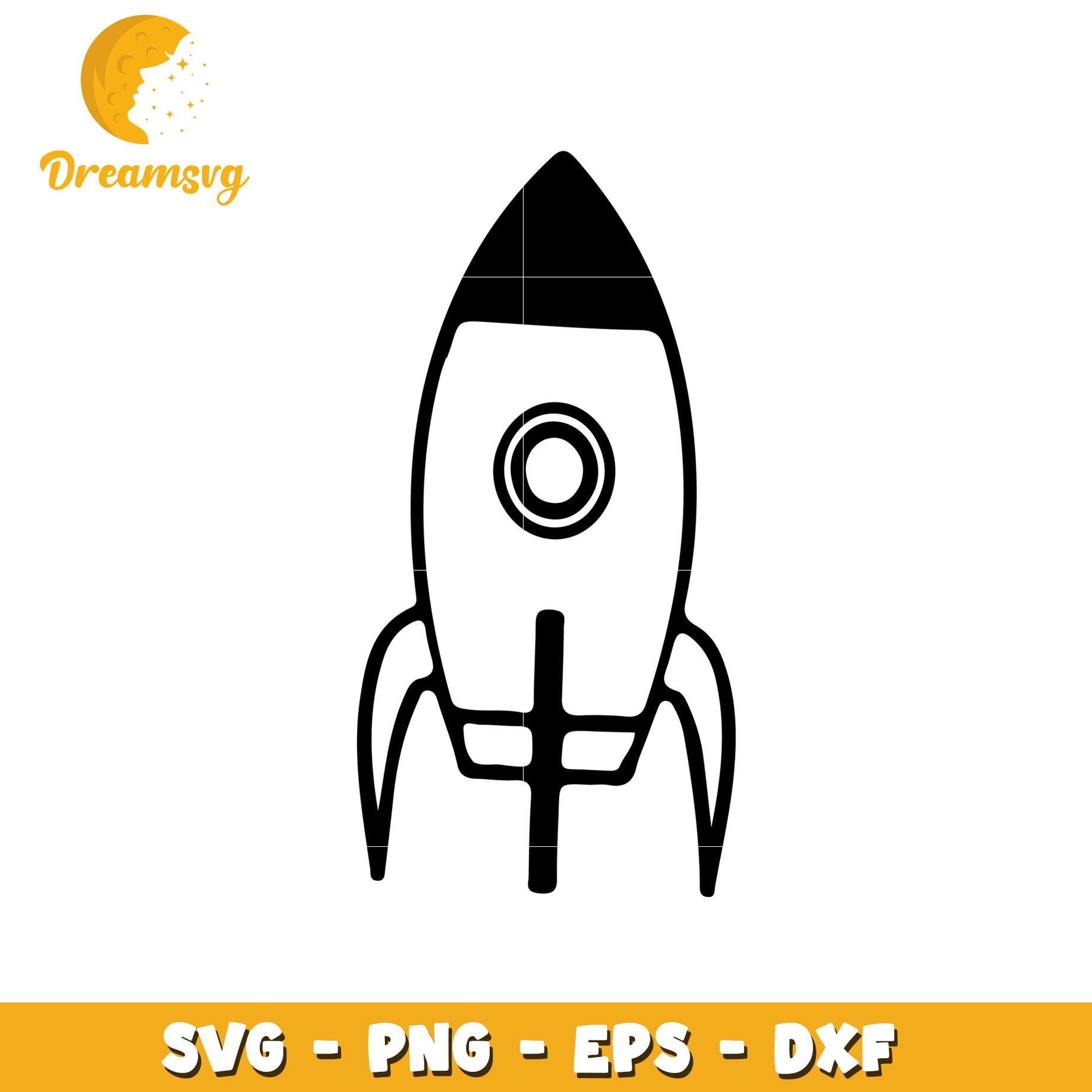 Rocket SVG Cut File PNG EPS DXF