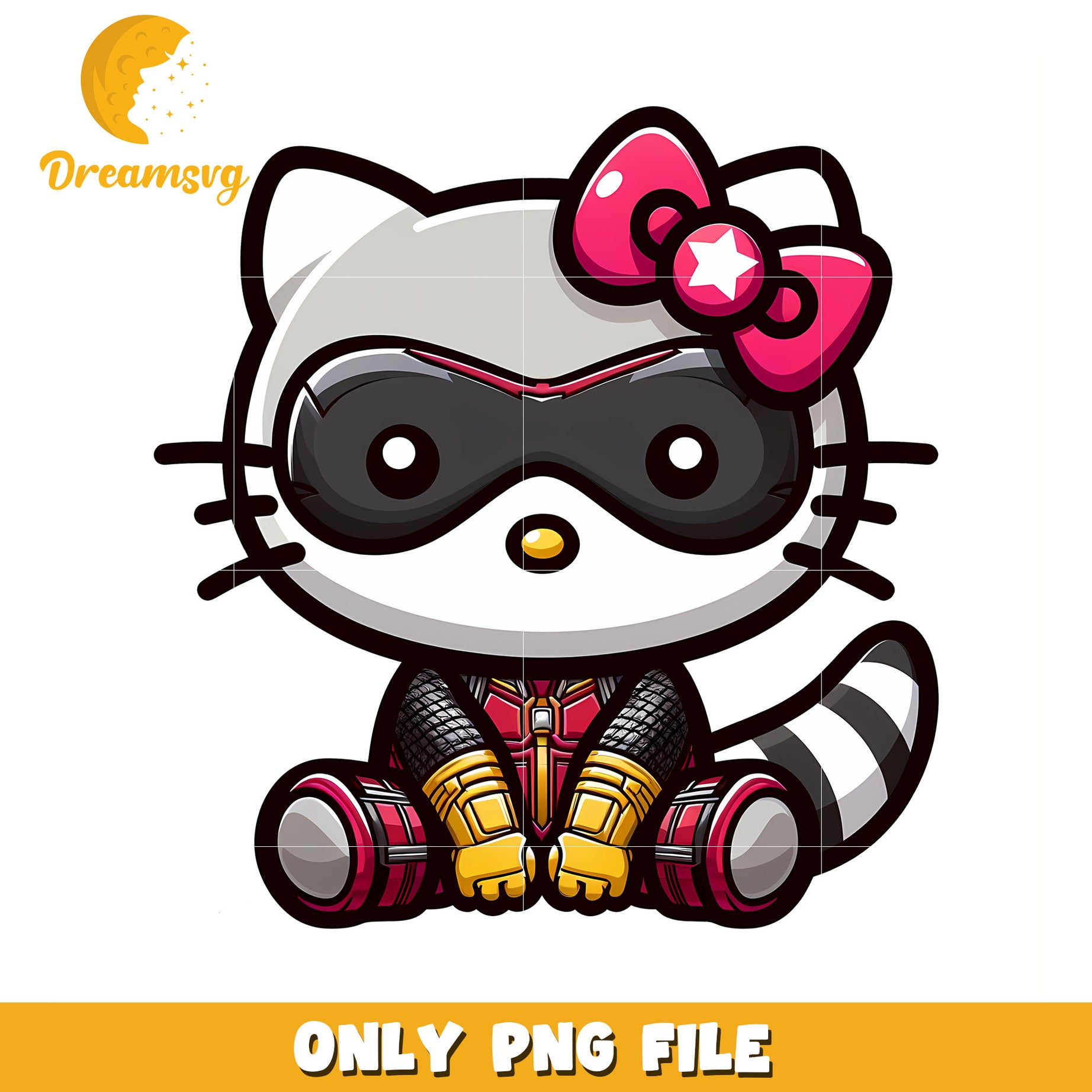 Rocket racoon kitty png, hello kitty png, hello kitty toys png