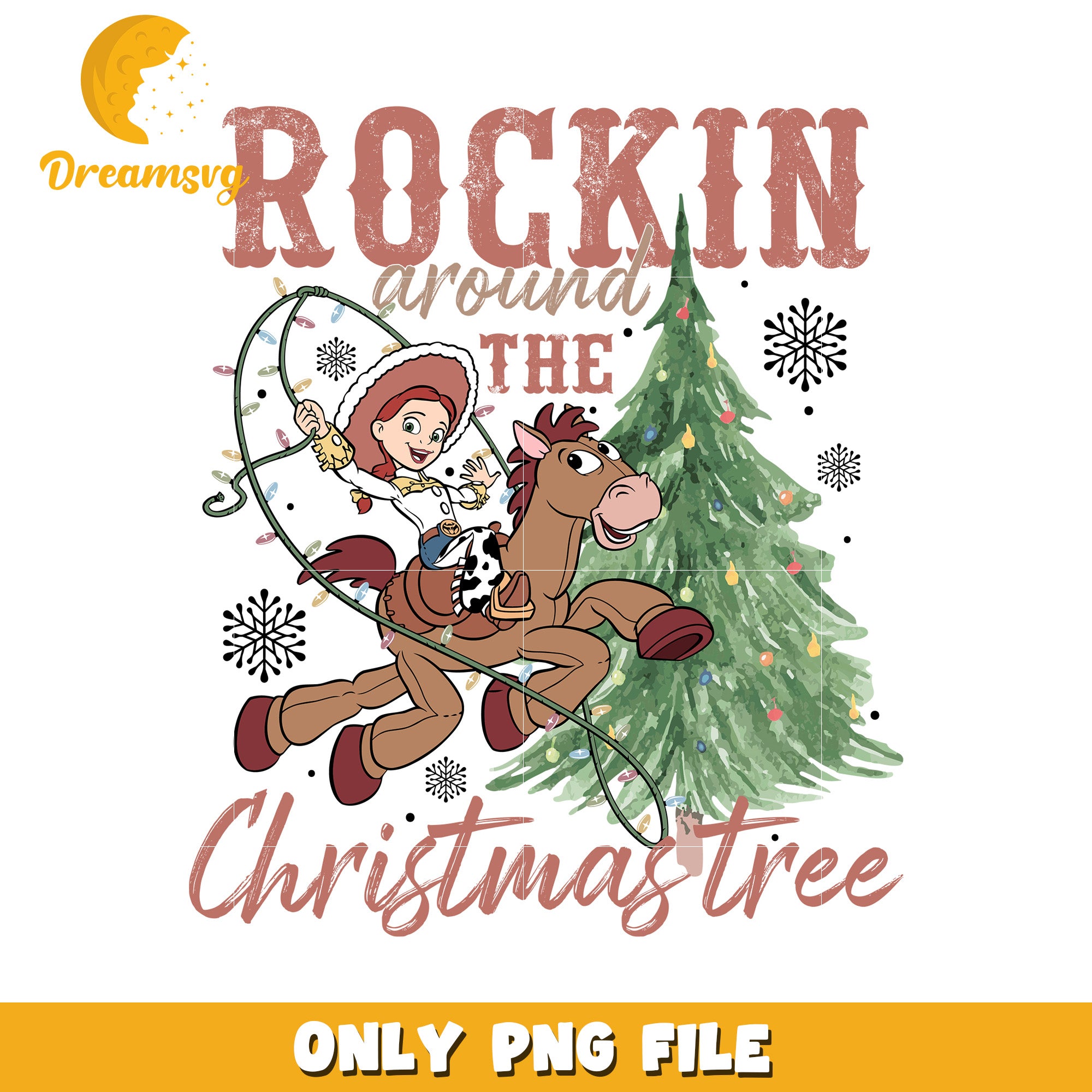 Rockin around christmas tree png, christmas magic png, disney holiday png