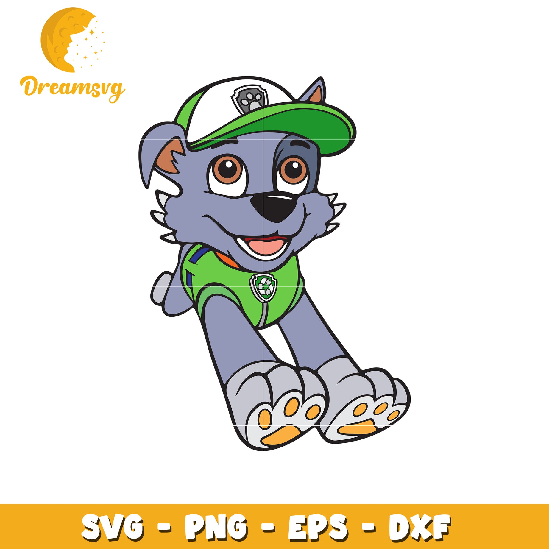 Rocky PAW Patrol SVG PNG EPS DXF Cut File