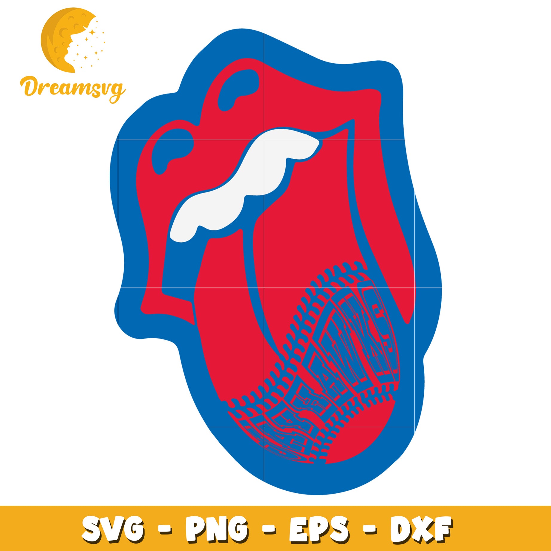 Rolling Stones Tongue SVG Cut File