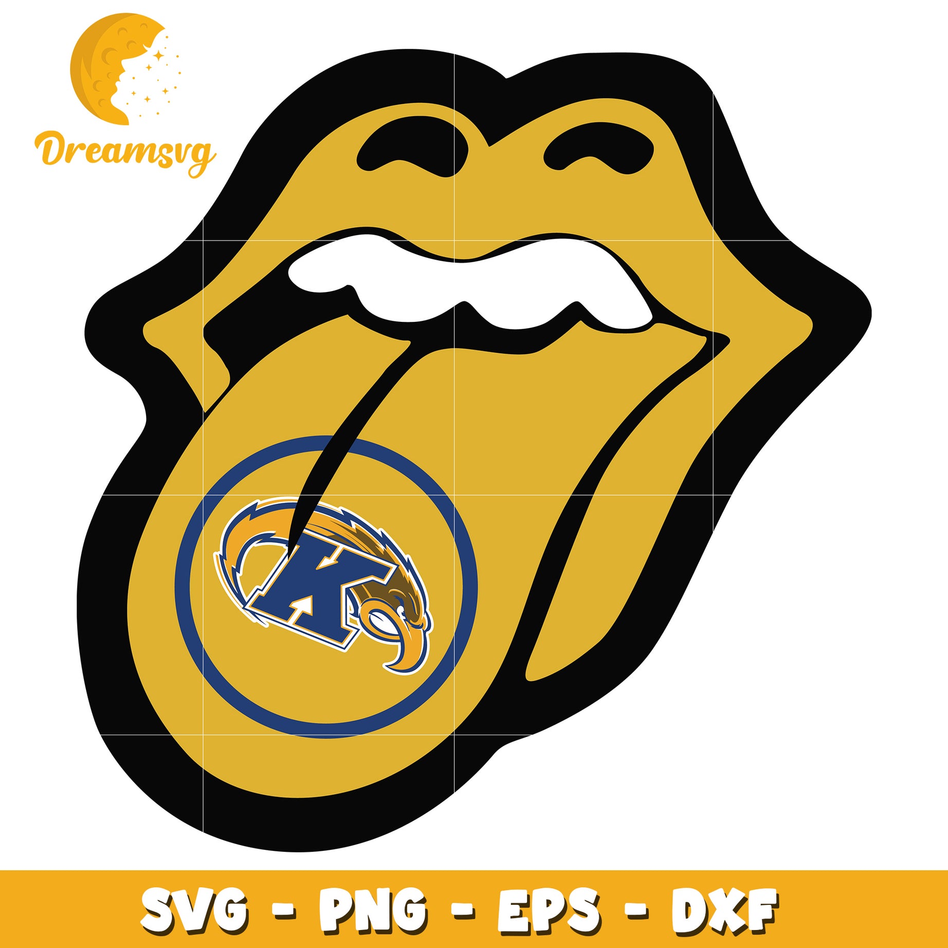 Rolling Stones Tongue SVG PNG EPS DXF