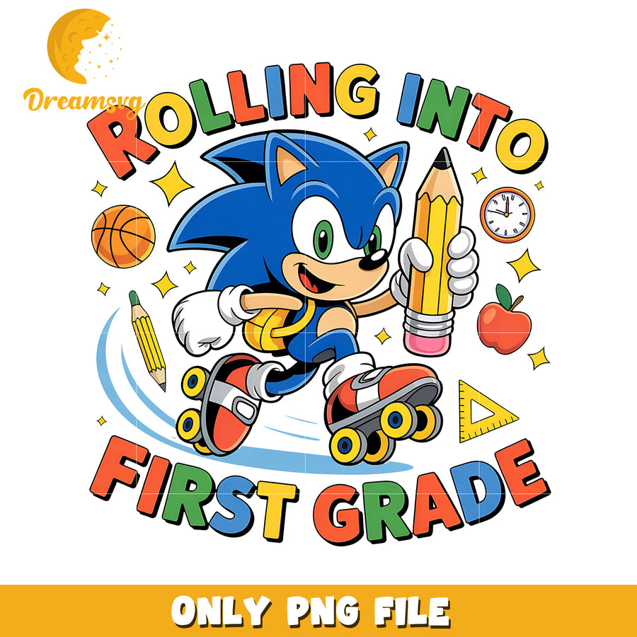Rolling into first grade png, sonic toys png, sonic characters png