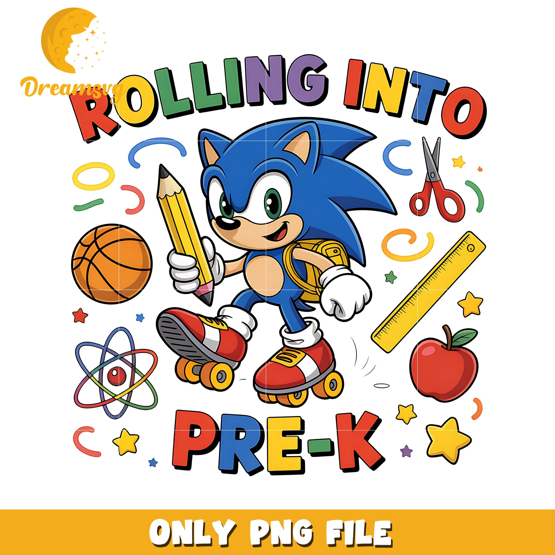 Rolling into pre k design png, sonic toys png, sonic characters png