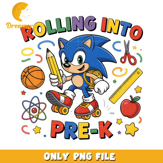 Rolling into pre k design png, sonic toys png, sonic characters png