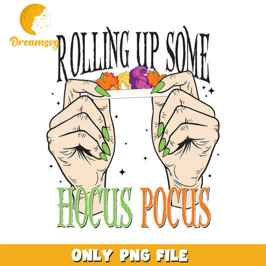 Rolling some hocus pocus png, halloween toys png, halloween time png