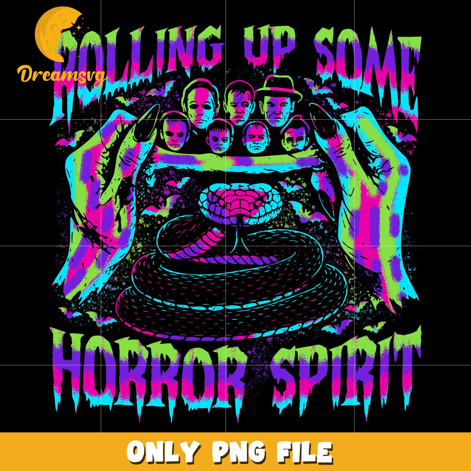 Rolling up some horror spirit png, halloween eve​​ png, halloween ends​ png