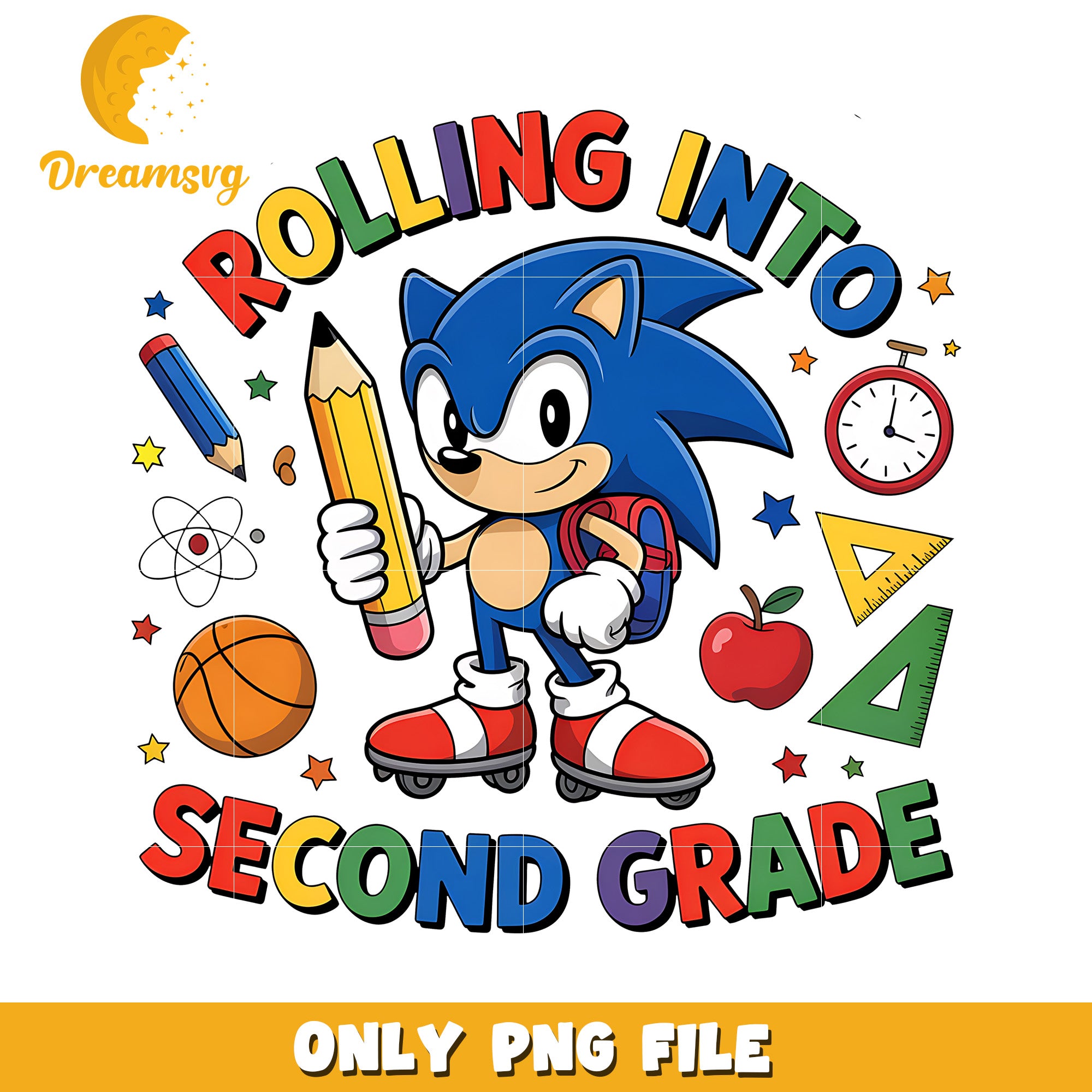 Rollin into second grade png, sonic toys png, sonic characters png
