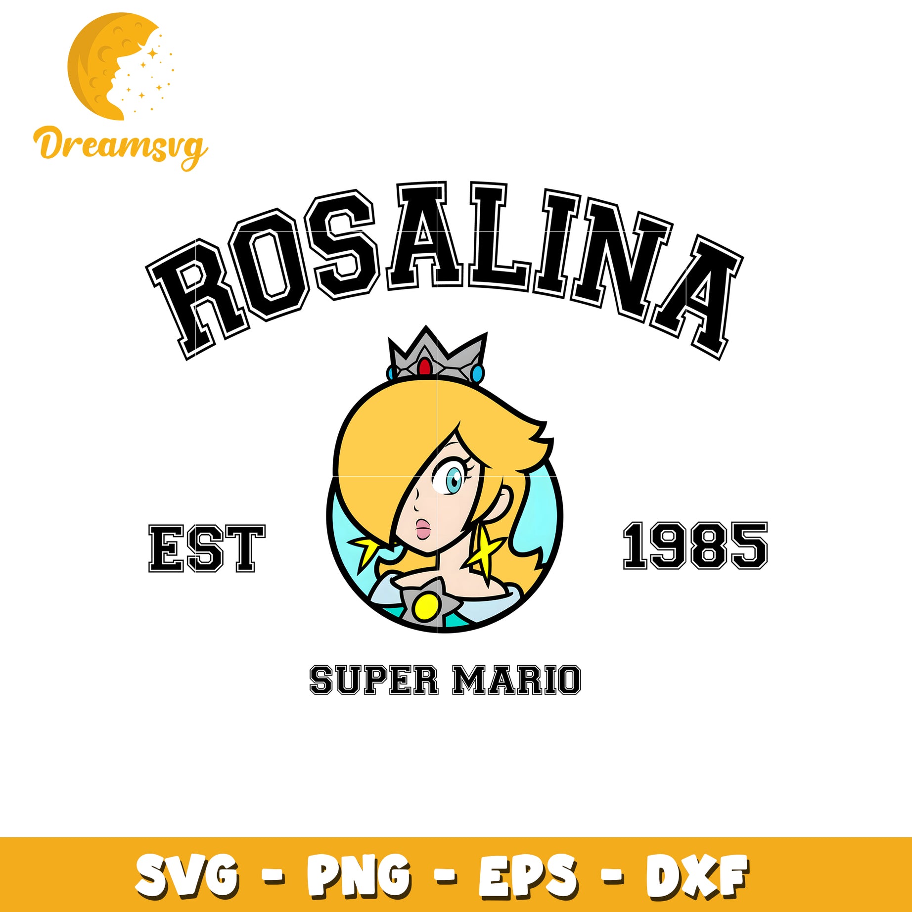 Rosalina SVG PNG EPS DXF Cut File