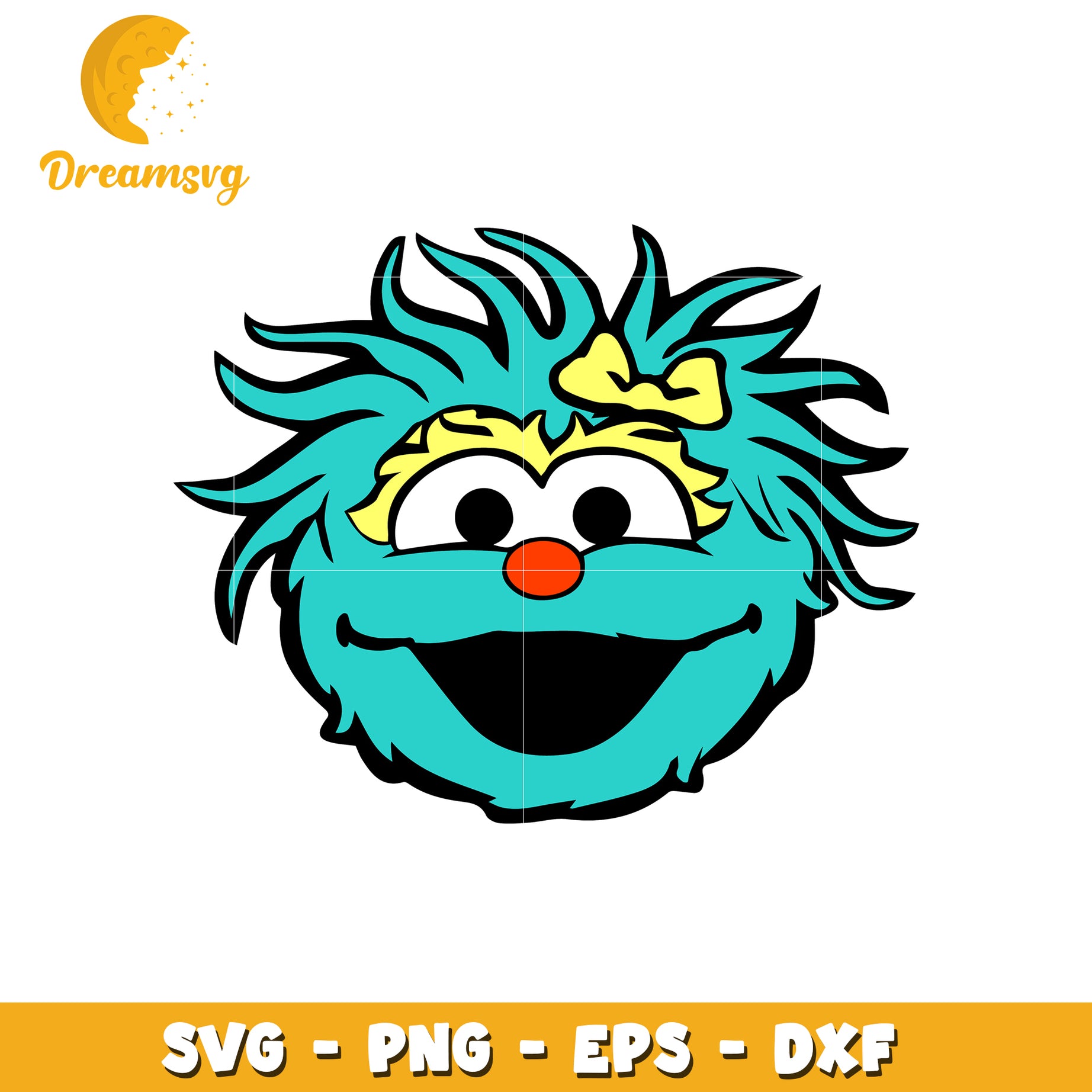 Rosy Monster SVG PNG EPS DXF Cut File