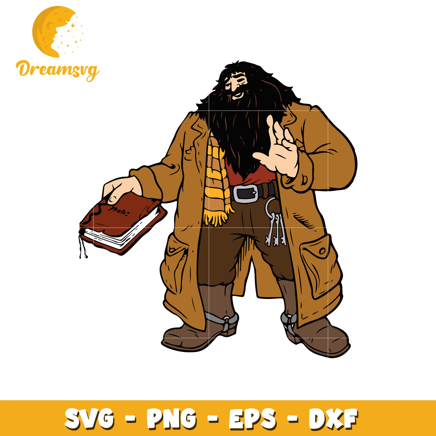 Rubeus Hagrid PNG, SVG, EPS, DXF Files