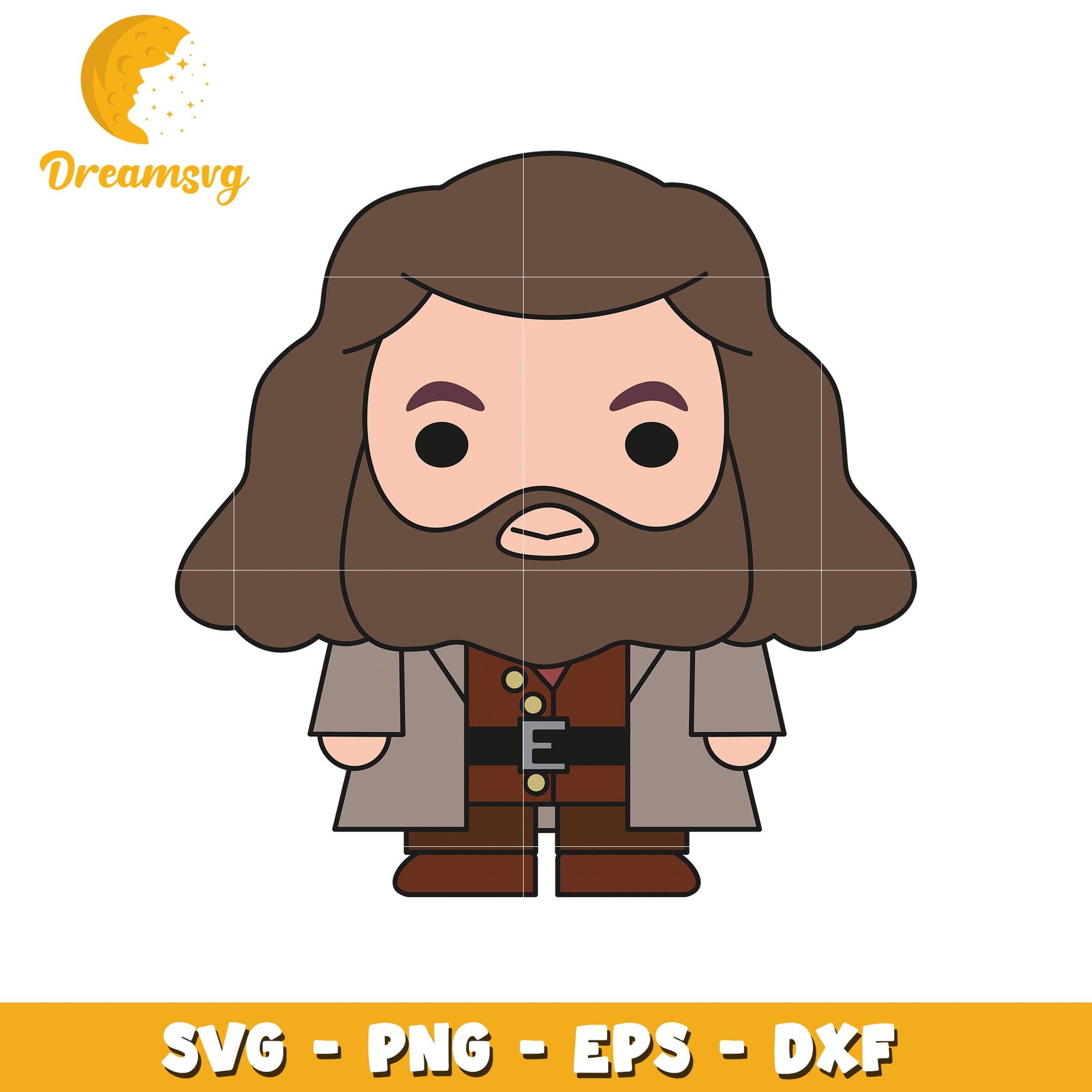 Rubeus Hagrid SVG Cut File PNG EPS DXF