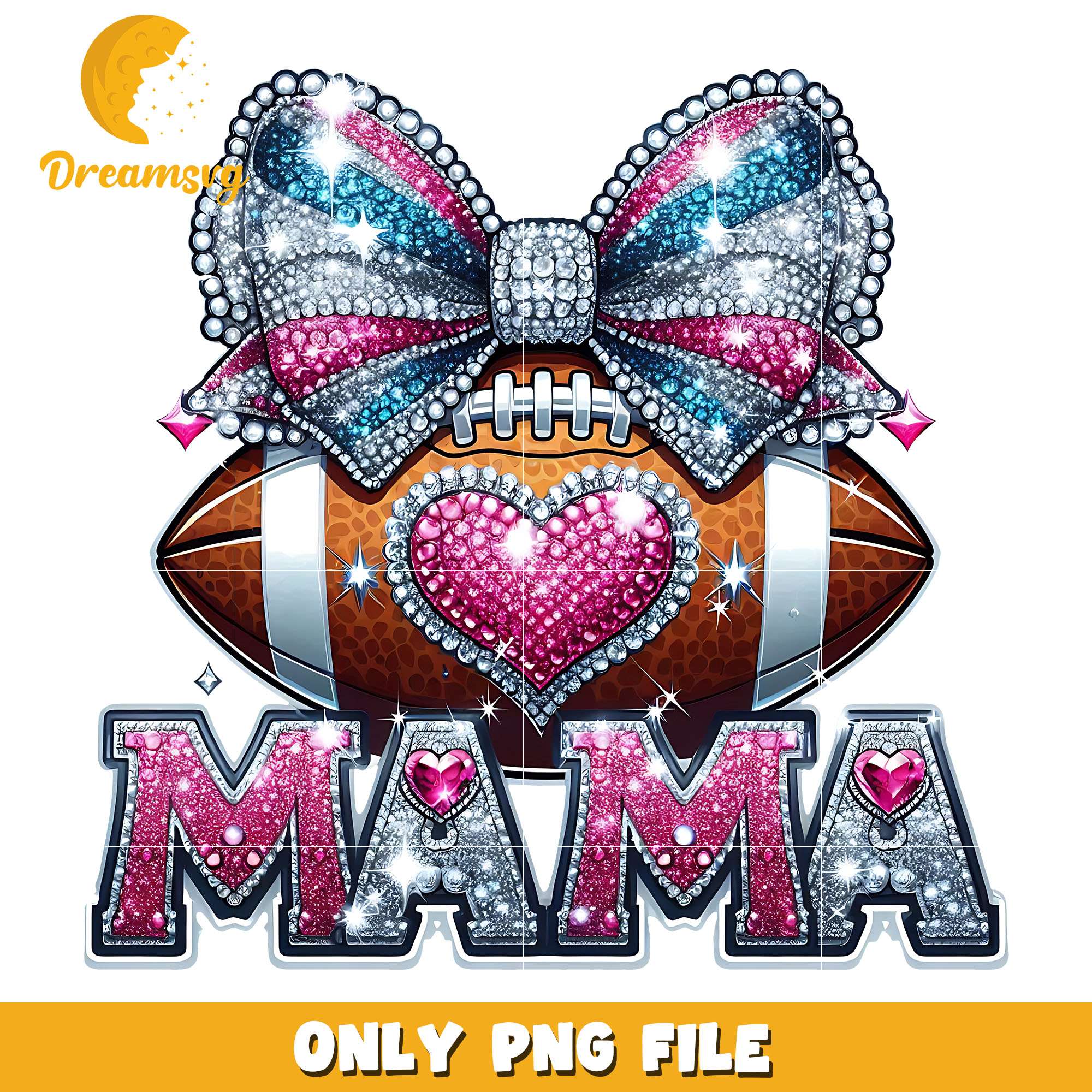 Rugby football mama png, christmas present png, christmas png