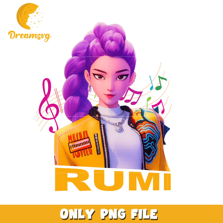 Rumi design png, christmas bell png, netflix cartoon png