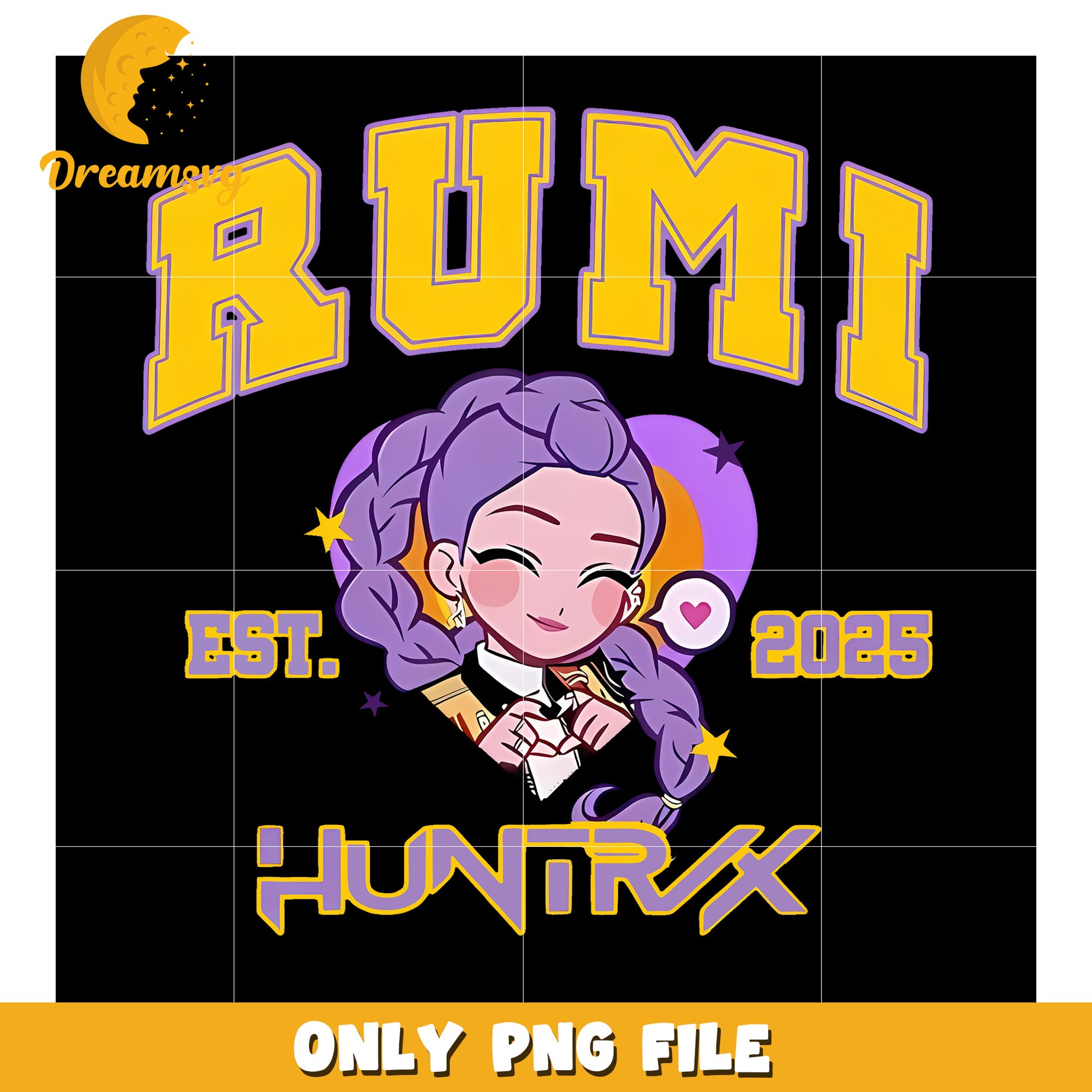 Rumi huntrix heart png, huntrix png, kpop demon hunter png