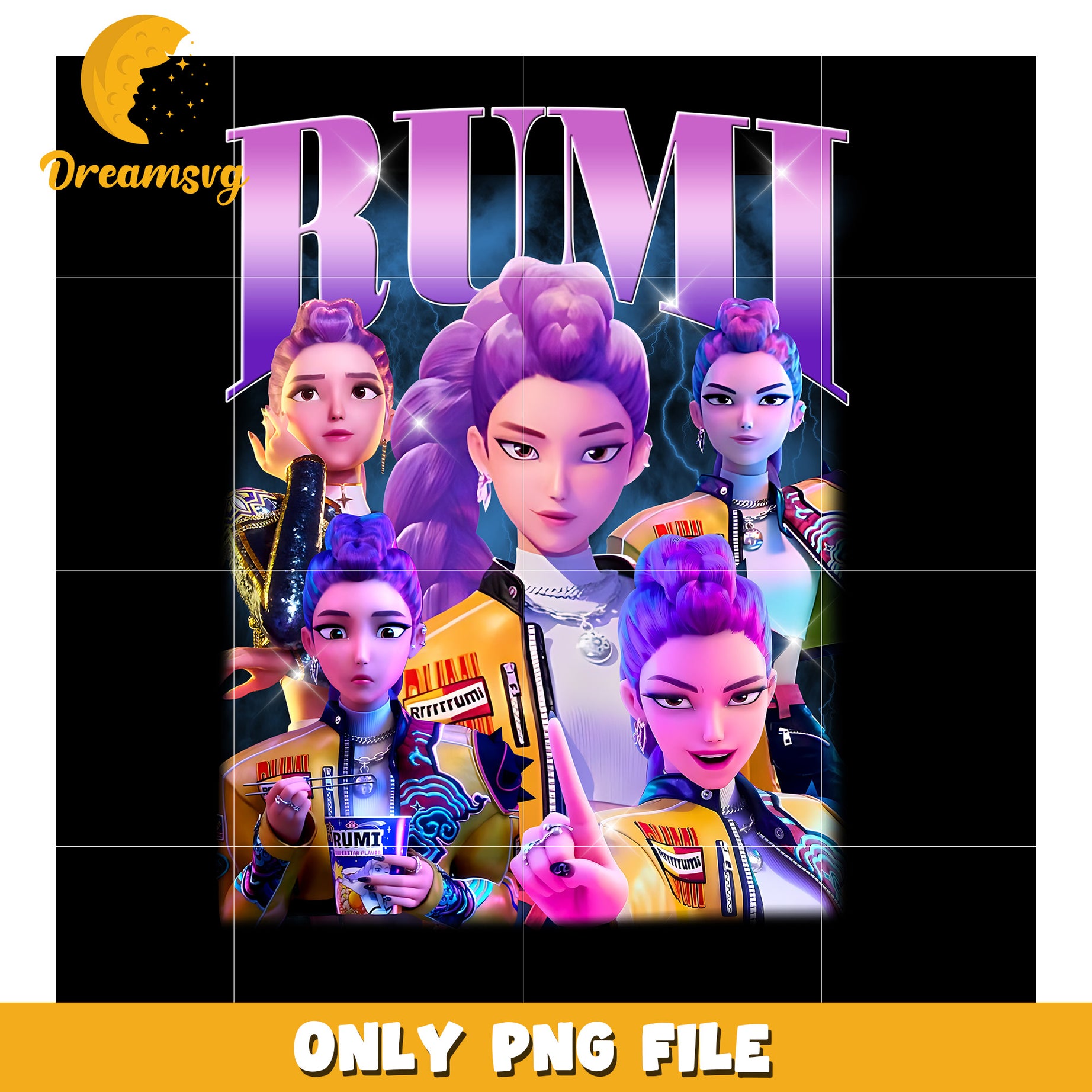 Hantrix Rumi Rumi huntrix png, demon hunters png, huntrix and saja png – DreamSVG Store
