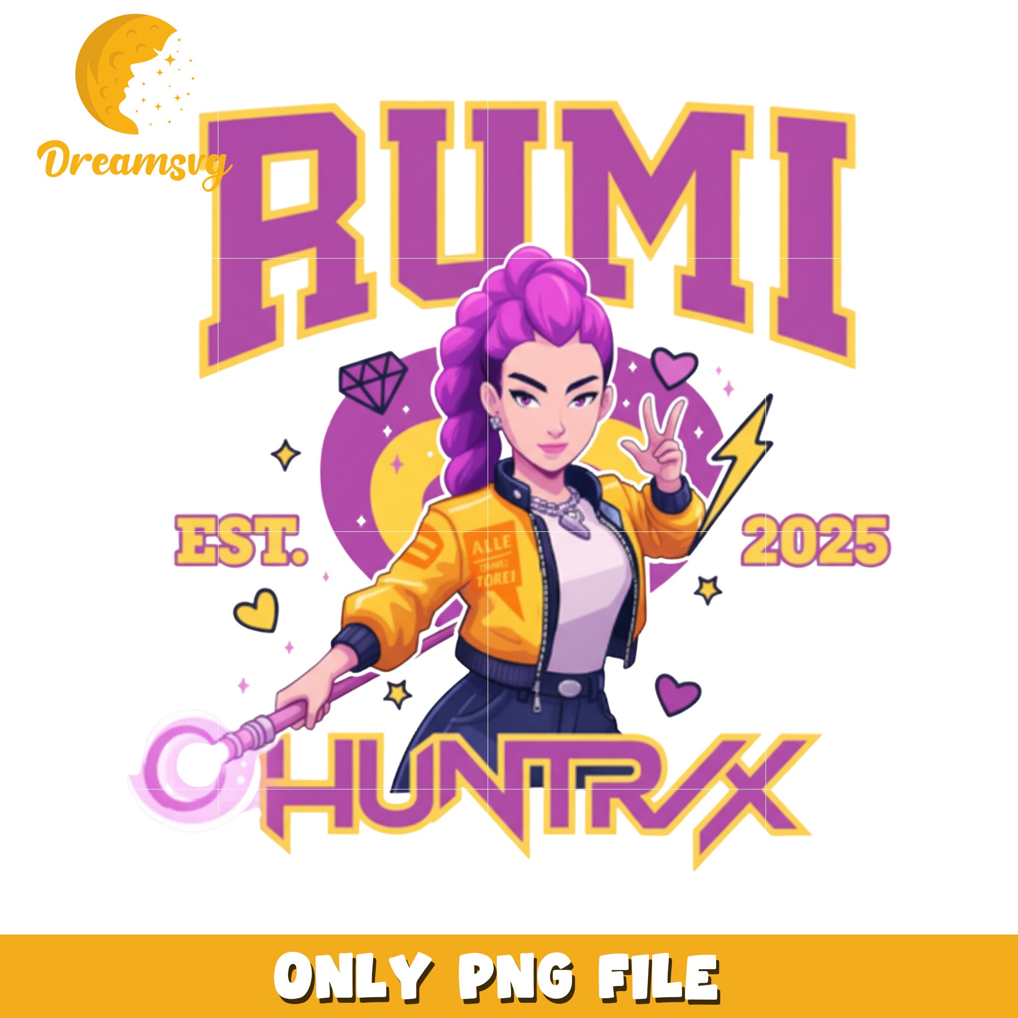 Rumi huntrix png, kpop storyline png, famous cartoon png