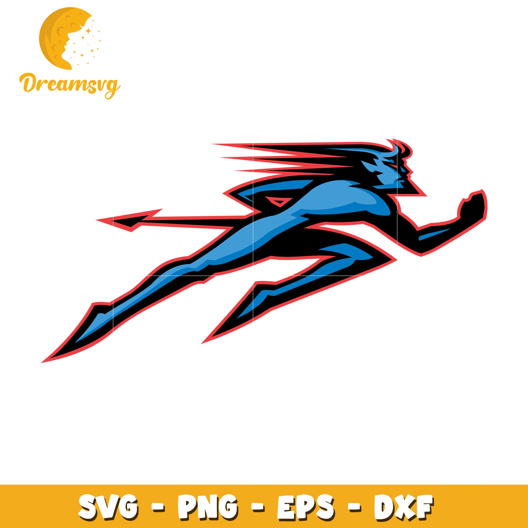 Running Devil SVG PNG EPS DXF Files