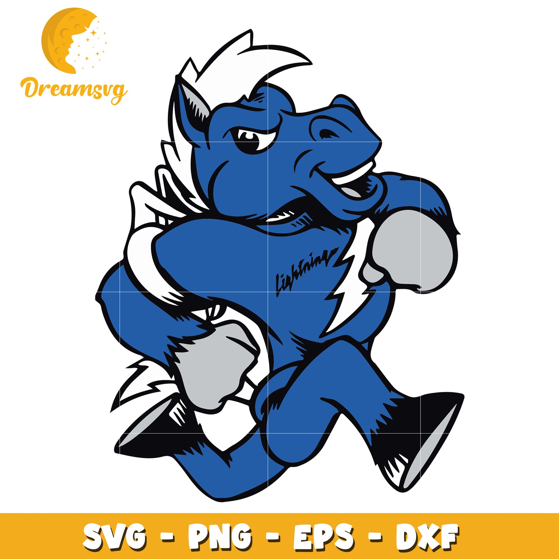 Running Horse Mascot SVG PNG EPS DXF