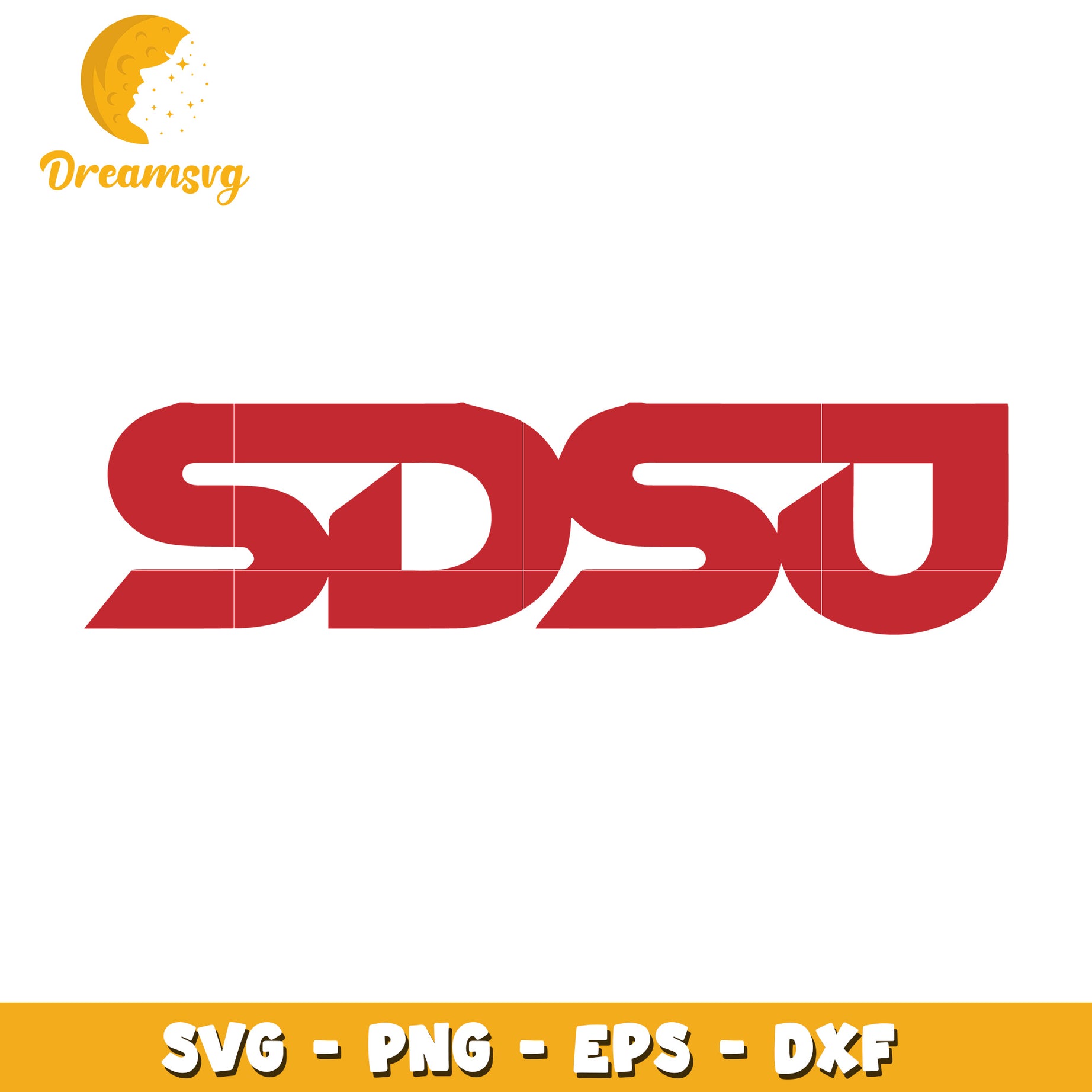 SDSU SVG PNG EPS DXF Cut Files