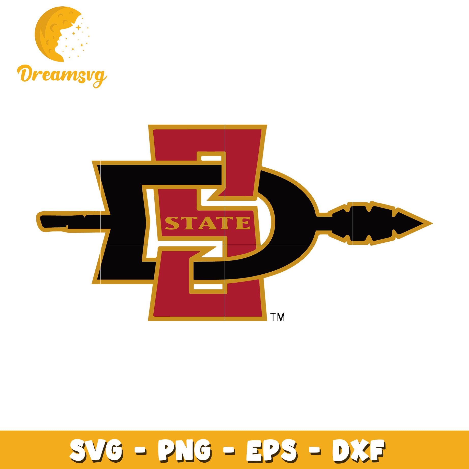 SDSU State Logo SVG PNG EPS DXF