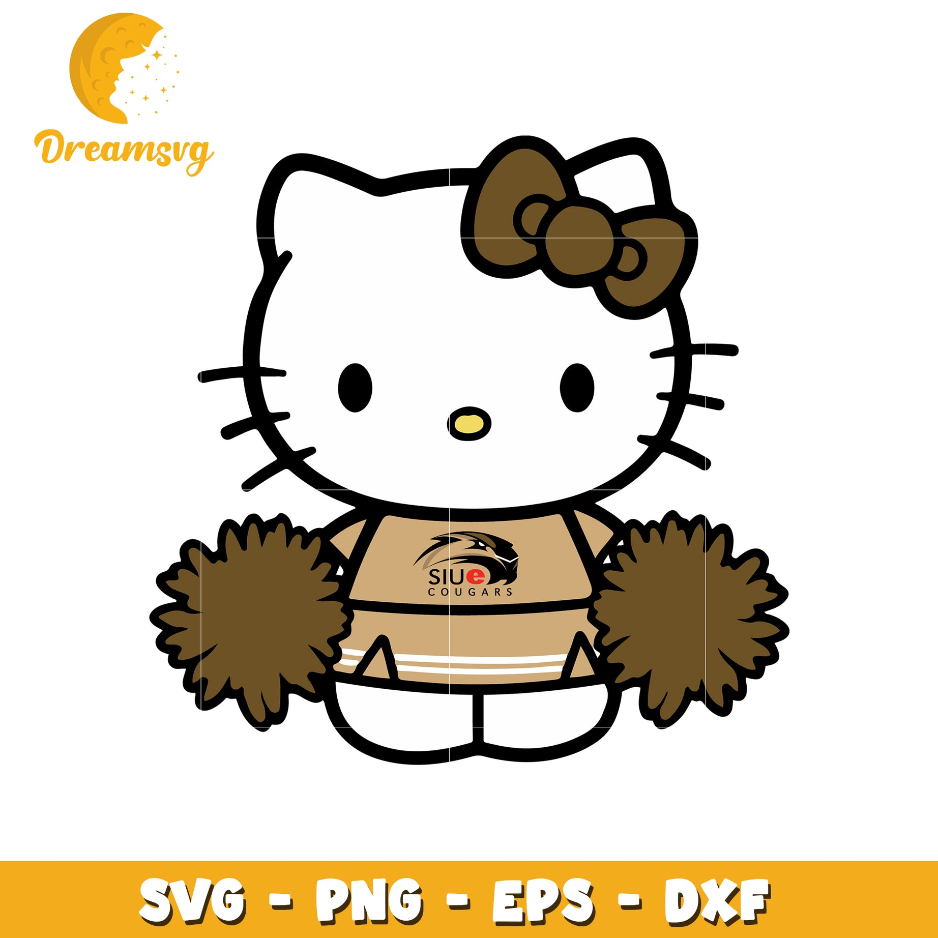 SIU Cougars Hello Kitty SVG