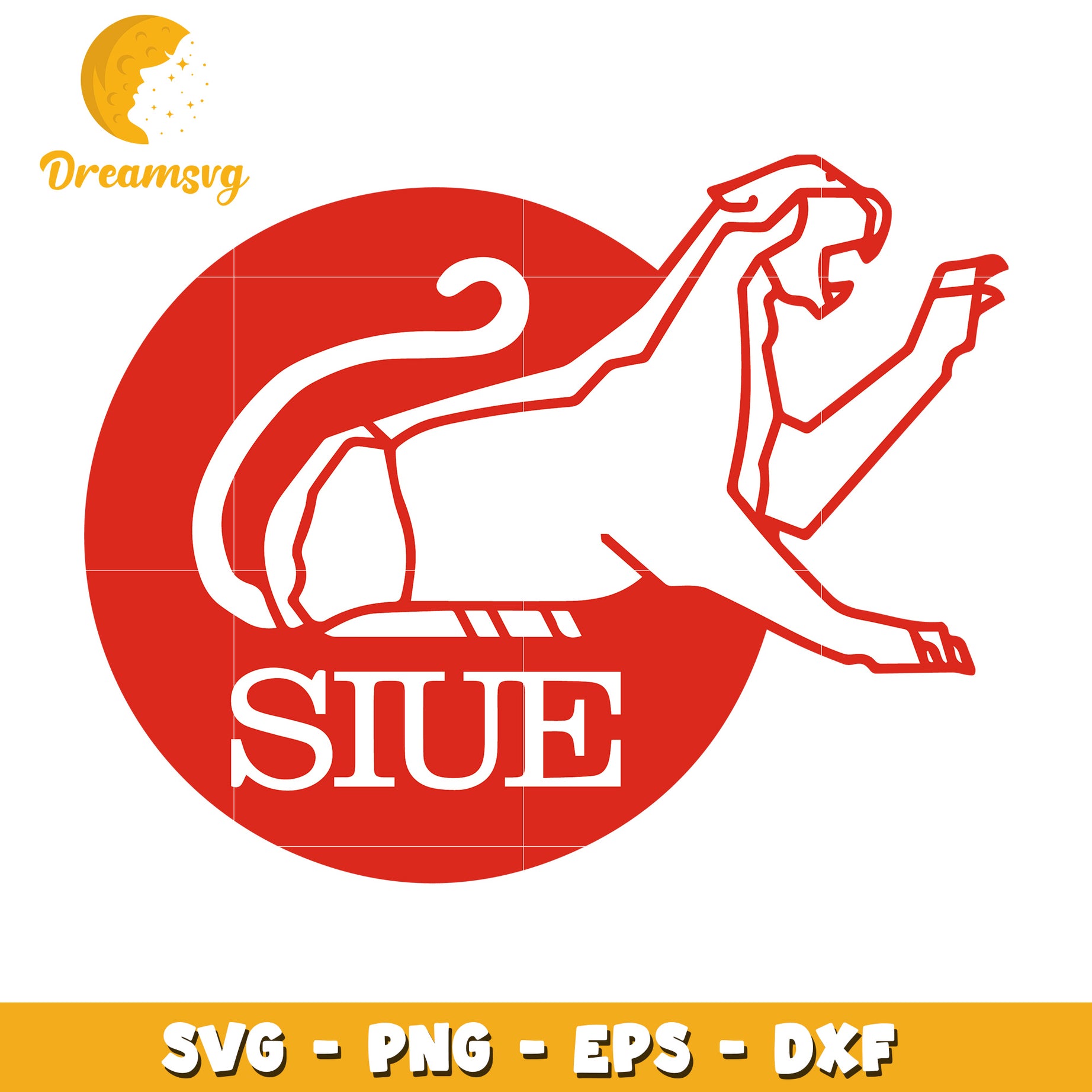 SIUE Cougar SVG PNG EPS DXF Cut File